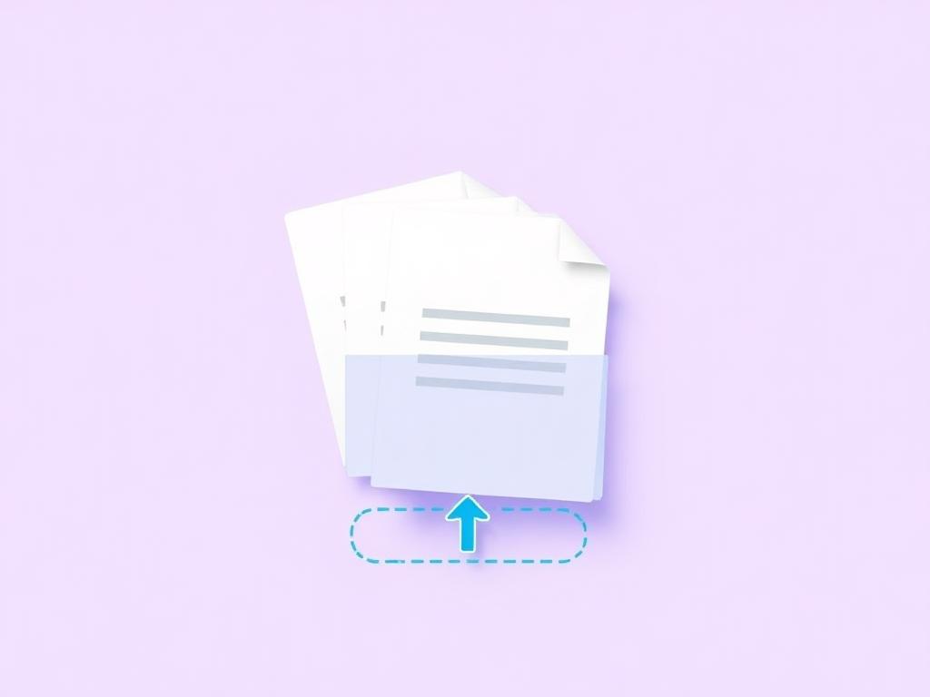 Illustration of essay files being uploaded in bulk